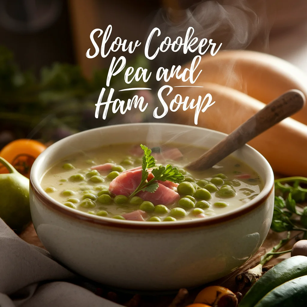 Slow Cooker Pea and Ham Soup