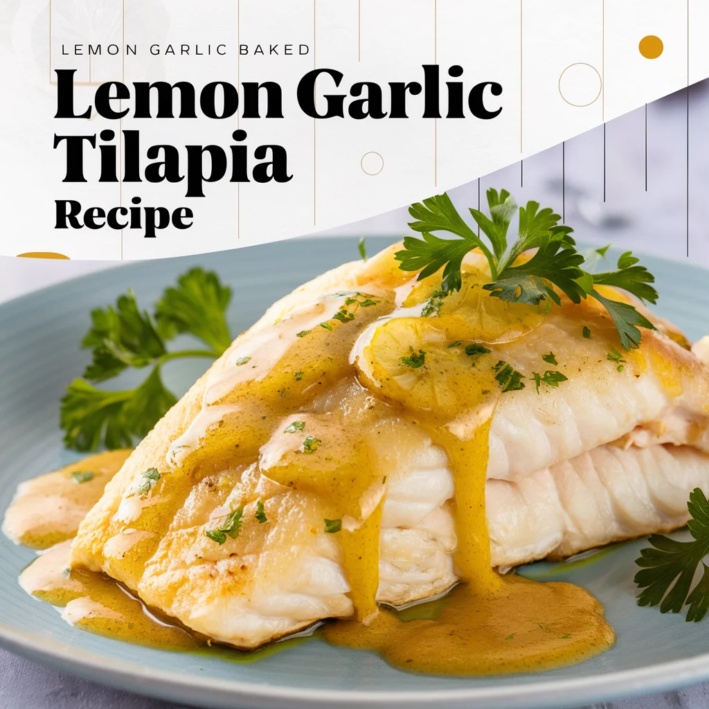 Lemon Garlic Baked Tilapia Recipe