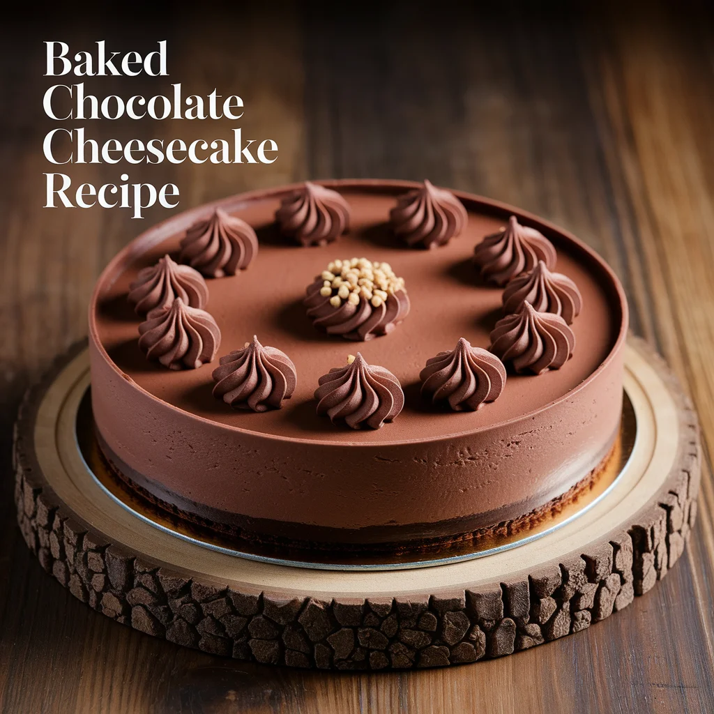 Baked Chocolate Cheesecake Recipe
