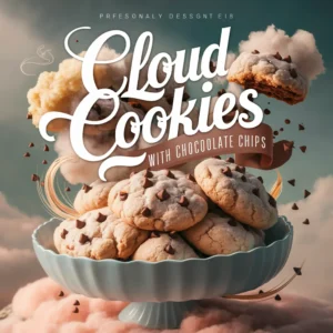 Cloud Cookies With Chocolate Chips
