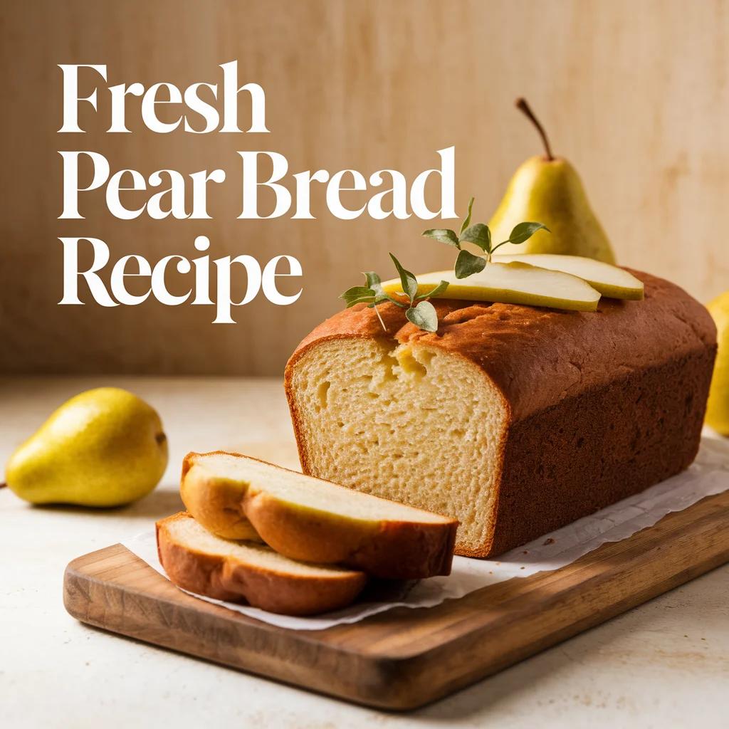 Fresh Pear Bread Recipe