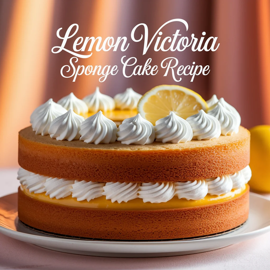 Lemon Victoria Sponge Cake Recipe