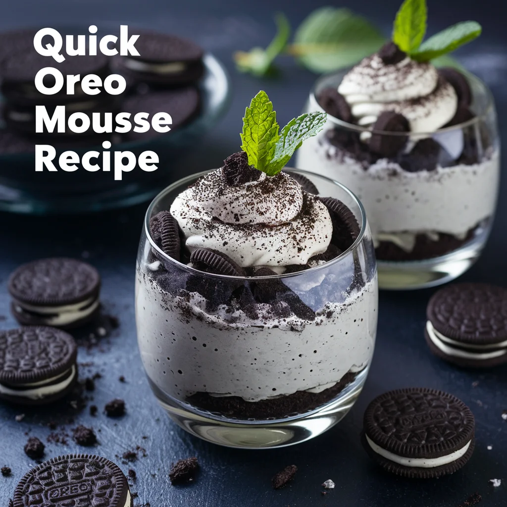 Quick Oreo Mousse Recipe