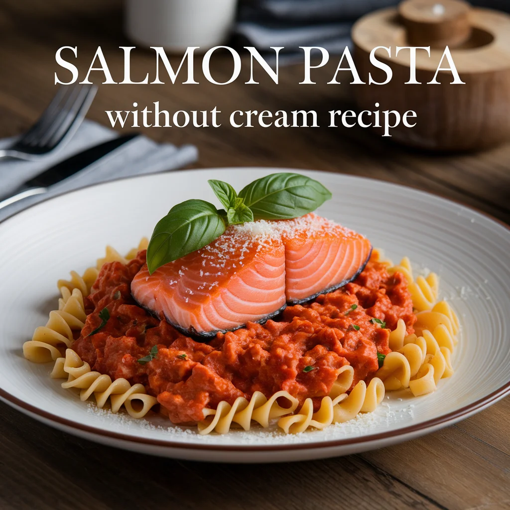 Salmon Pasta Without Cream Recipe