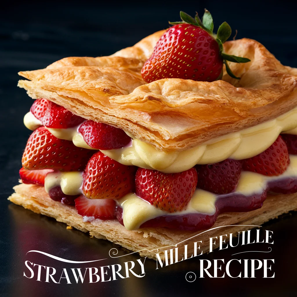 Strawberry Mille Feuille Recipe