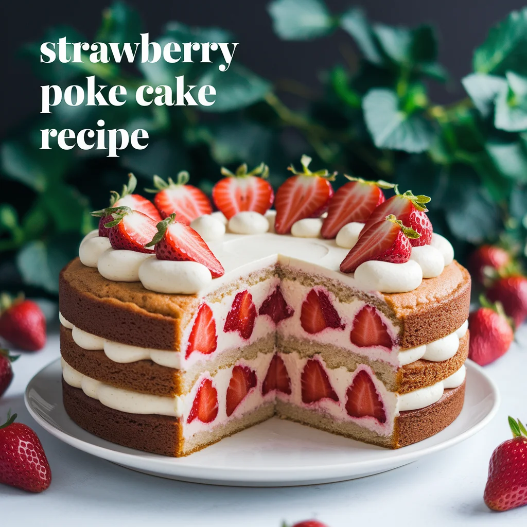 Strawberry Poke Cake Recipe